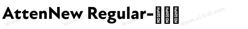 AttenNew Regular字体转换